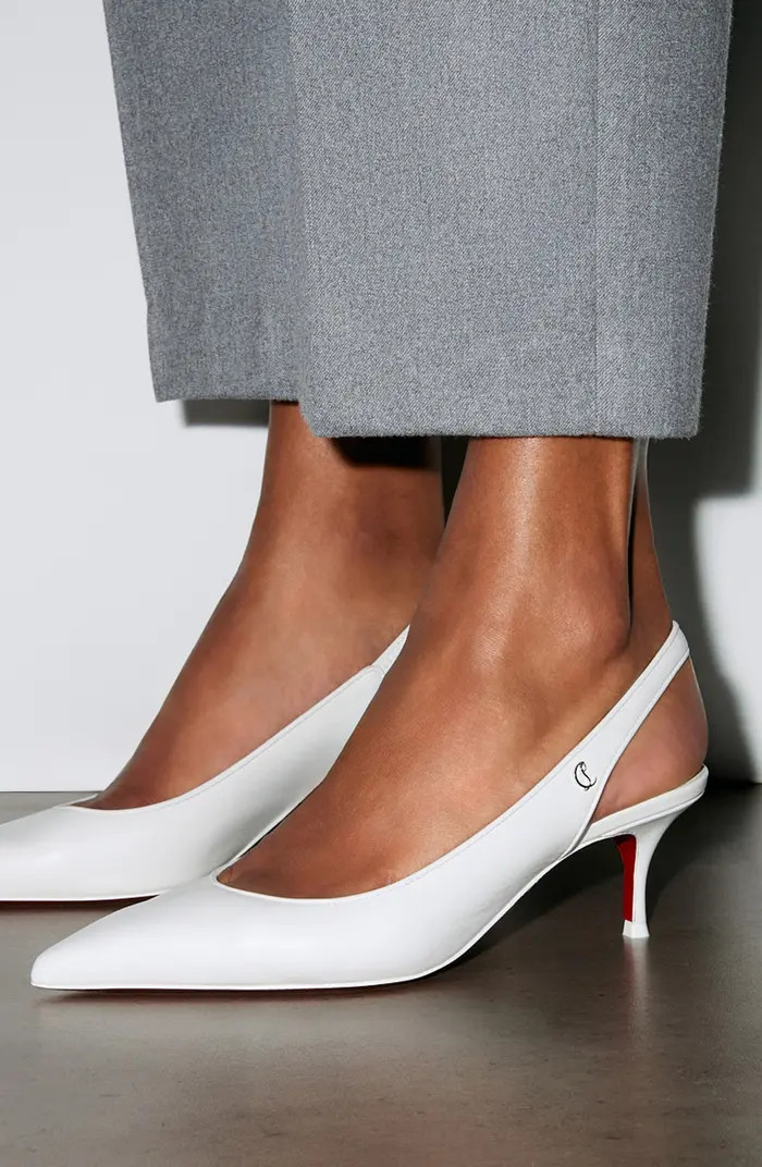 Christian Louboutin Sporty Kate Slingback Pump in Black at Nordstrom, Size 5.5Us | Nordstrom