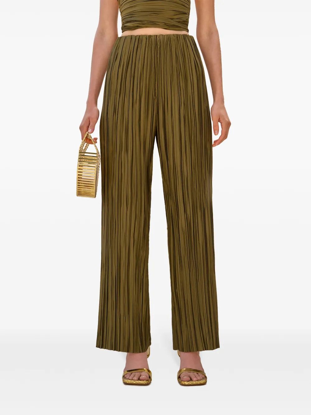 Cult Gaia Stacie Trousers | Green | FARFETCH | Farfetch Global