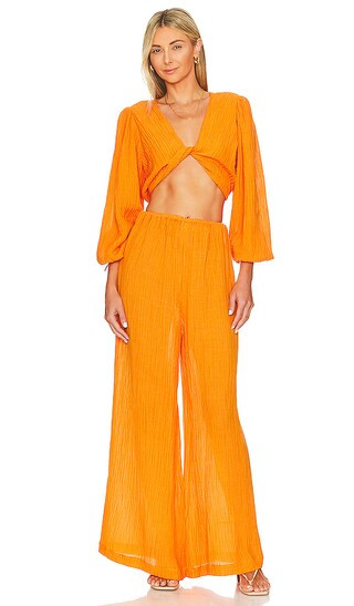 Rupina Pants in Tangerine Orange Pants Orange Outfit Pant Set Two Piece Set | Revolve Clothing (Global)