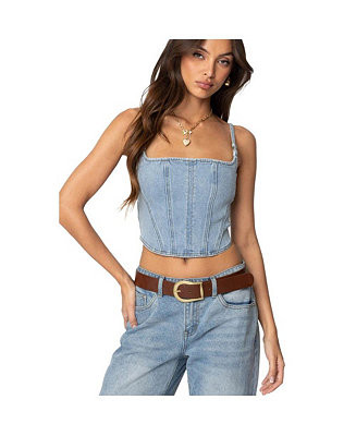 Womens Tennessee Denim Corset | Macy's