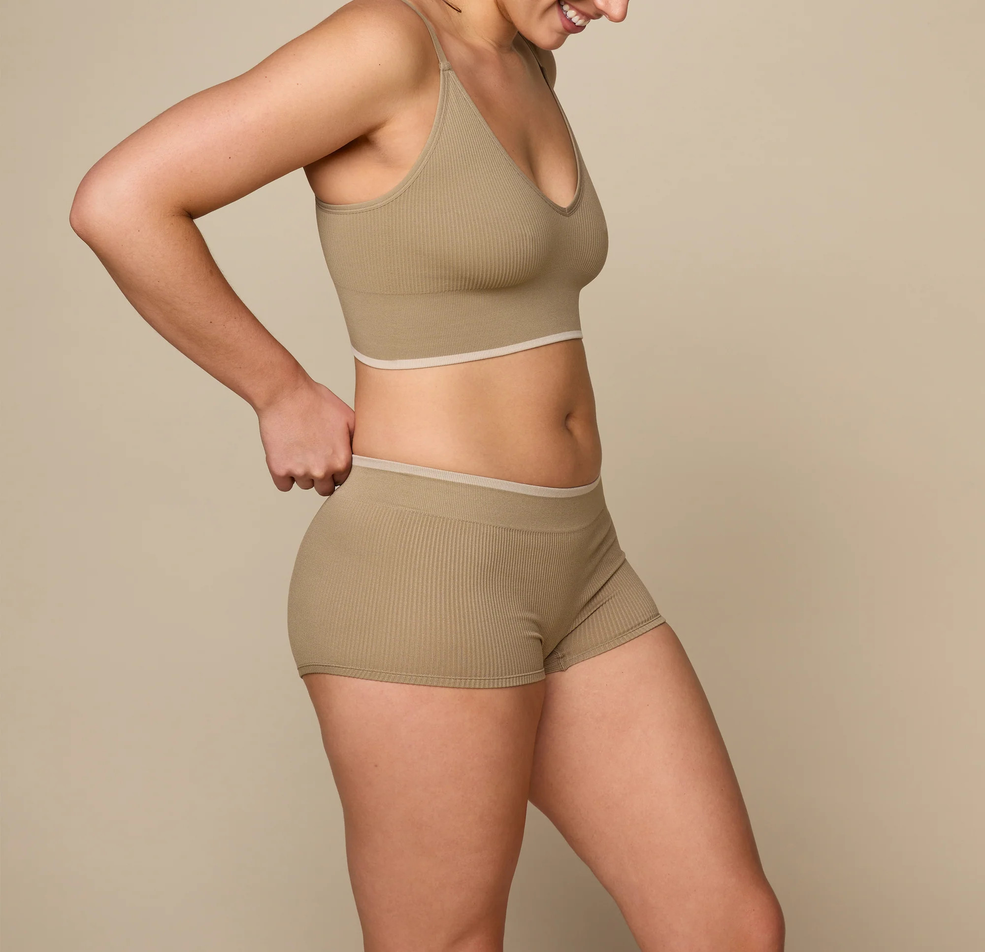 Lounge Rib Boyshort - True Blue | Harper Wilde