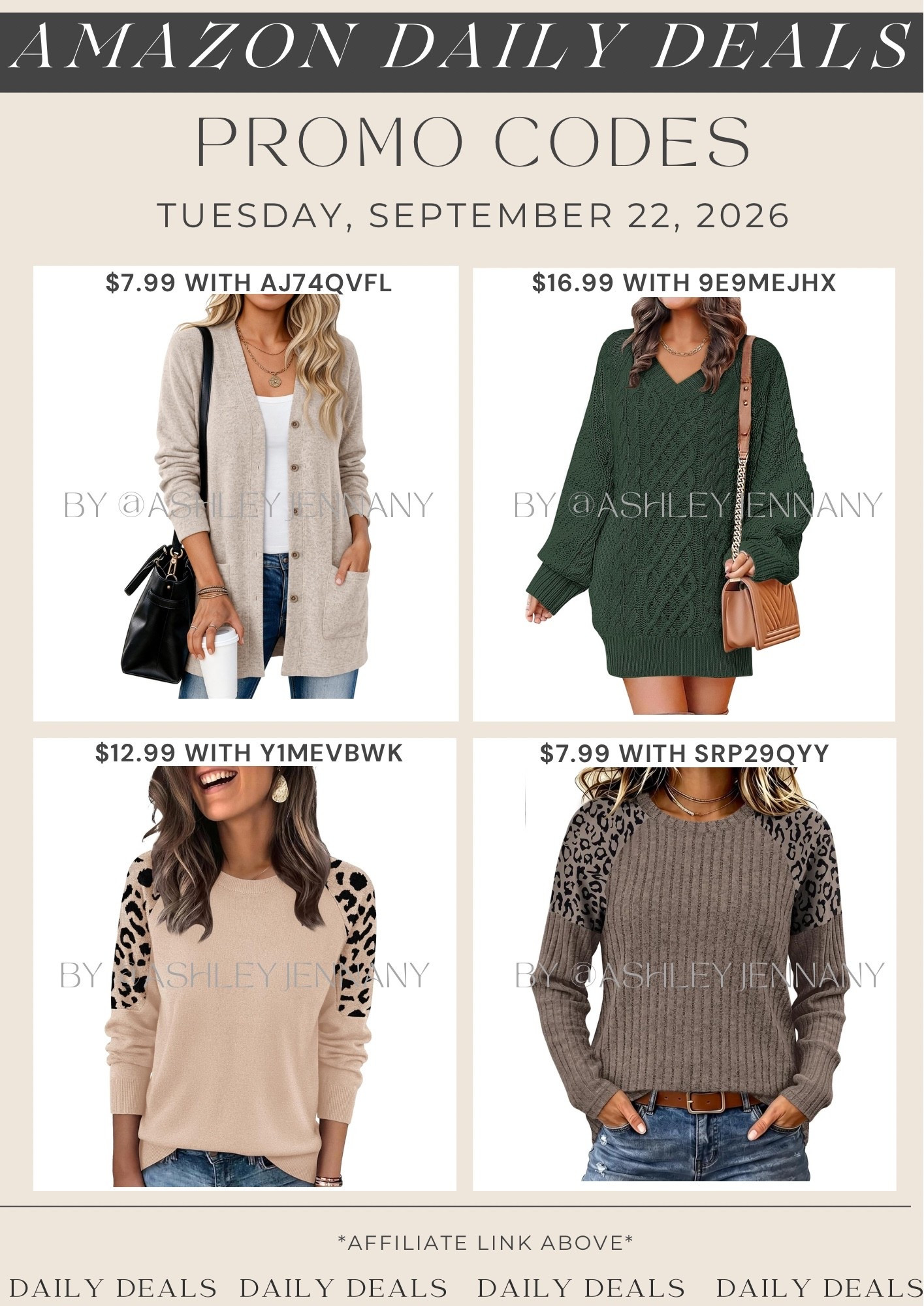 Amazon deals

#LTKSeasonal #LTKMidsize #LTKSaleAlert