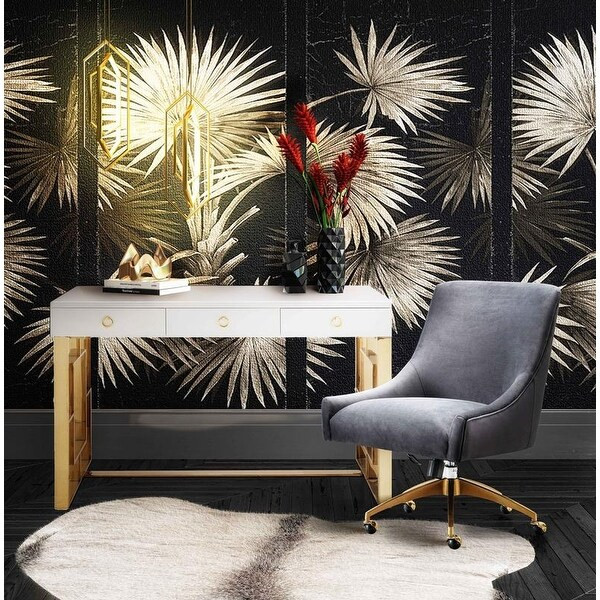 Beatrix Grey Office Swivel Chair | Bed Bath & Beyond