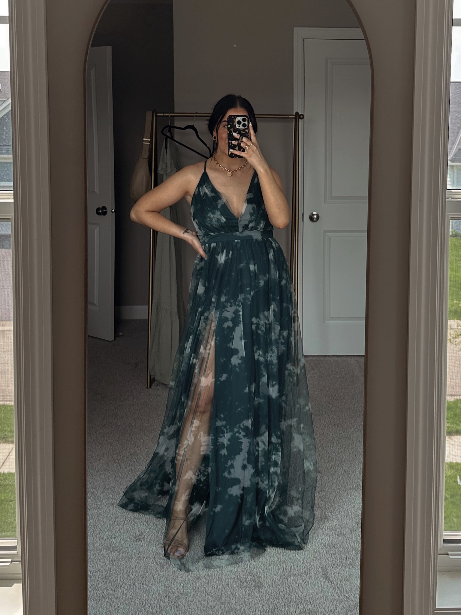 Wearing s in this wedding guest dress! Size up .5 in sandals 

#weddingguest #dress #sandals 

#LTKwedding #LTKSeasonal #LTKunder100