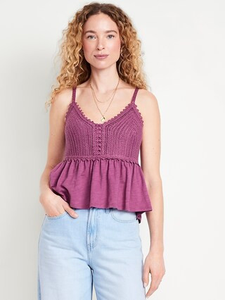 Sleeveless Crochet Top | Old Navy (US)