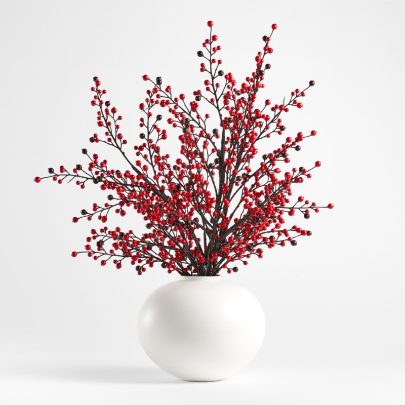 Jimena Round Vase Faux Arrangement | Crate and Barrel | Crate & Barrel