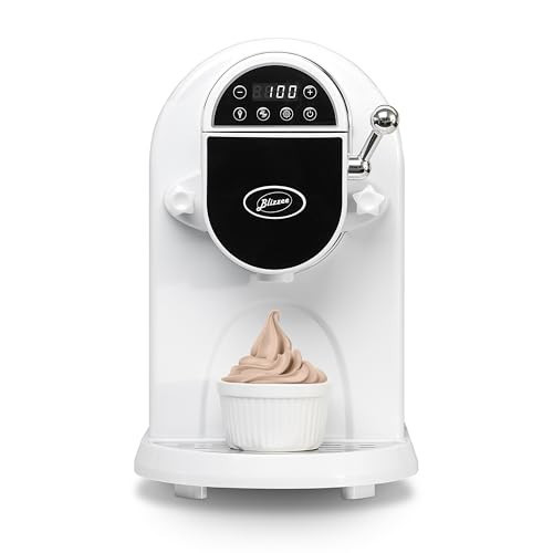 BLIZZEE Soft Serve Ice Cream Machine 1.25Qt | No Pre-Freezing Automatic Ice Cream Maker | Built-In Compressor | LED Digital Display | Perfect for Soft Serve, Frozen Yogurt, Dairy Free Options and More | Amazon (US)