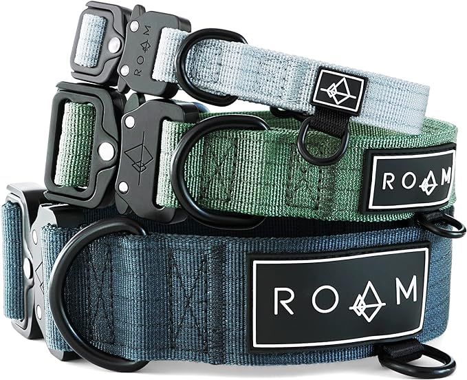 Made to ROAM Premium Dog Collar - Adjustable Heavy Duty Nylon Collar with Quick-Release Metal Buc... | Amazon (US)