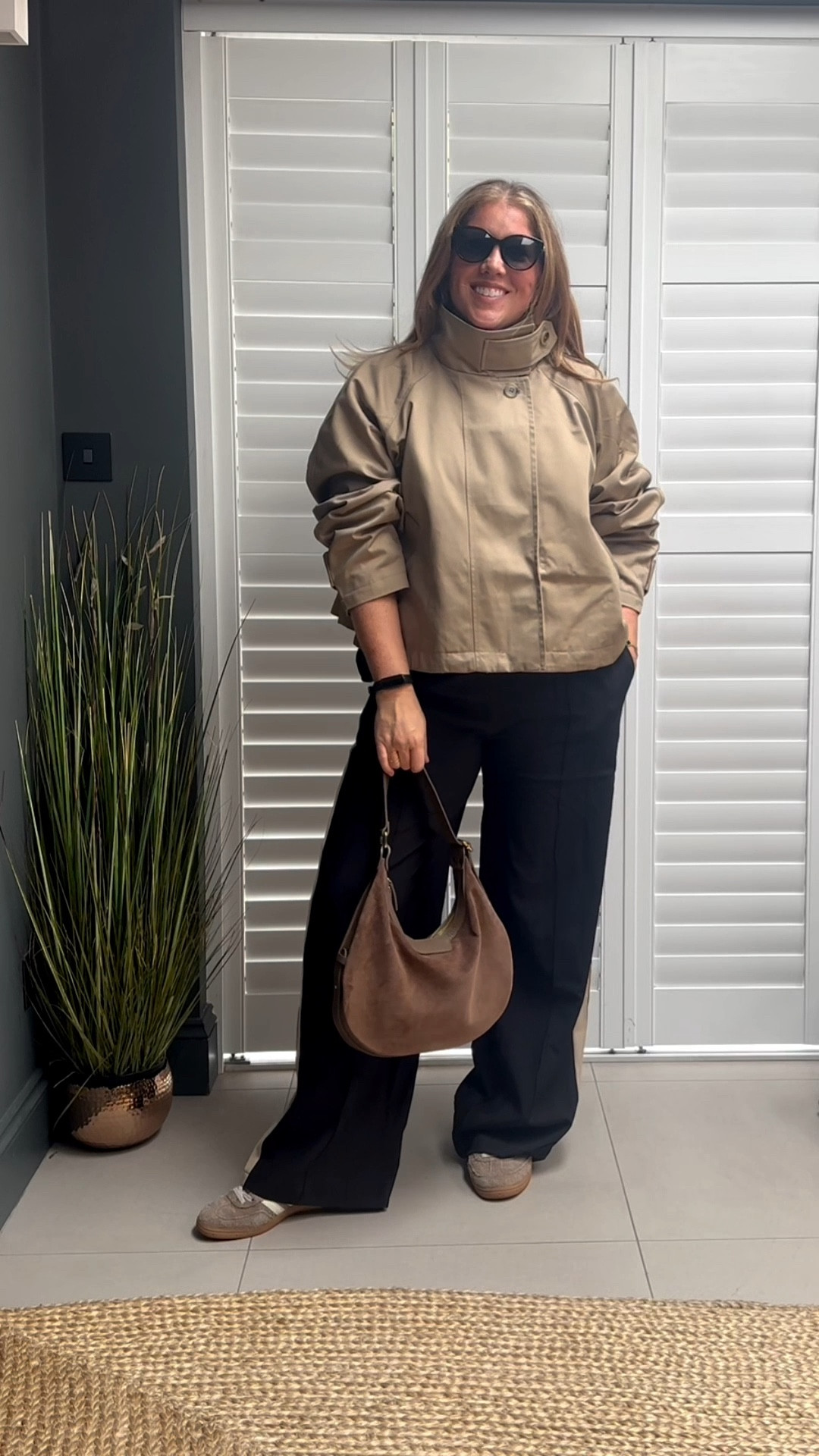 Autumn outfit. Funnel neck jacket, side stripe trousers 

#LTKuk #LTKautumn #LTKstyletip