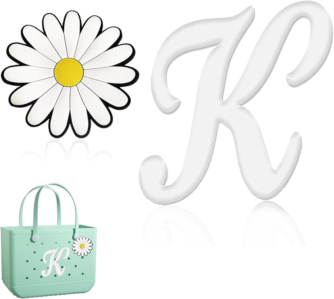 Hroatpk 2pcs Charms for Bogg Bag, Letter Charms Decorative Alphabet Lettering Accessories Insert ... | Amazon (US)