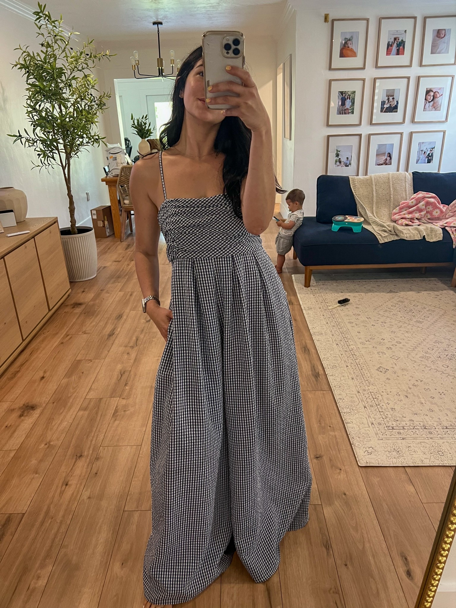 A gingham piece I can get behind! The gingham print is nice, but there are some styles that teeter on the picnic blanket side 🫣 BUT not this romper! I love how easily you can dress this up or down! For my short girlies, beware the length is long 💙

#LTKStyleTip #LTKSummerEdit