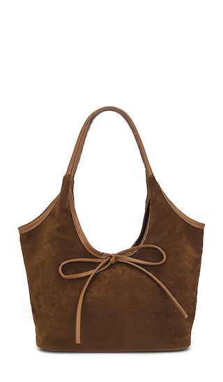 Bow Shoulder Bag in Taupe | Revolve Clothing (Global)
