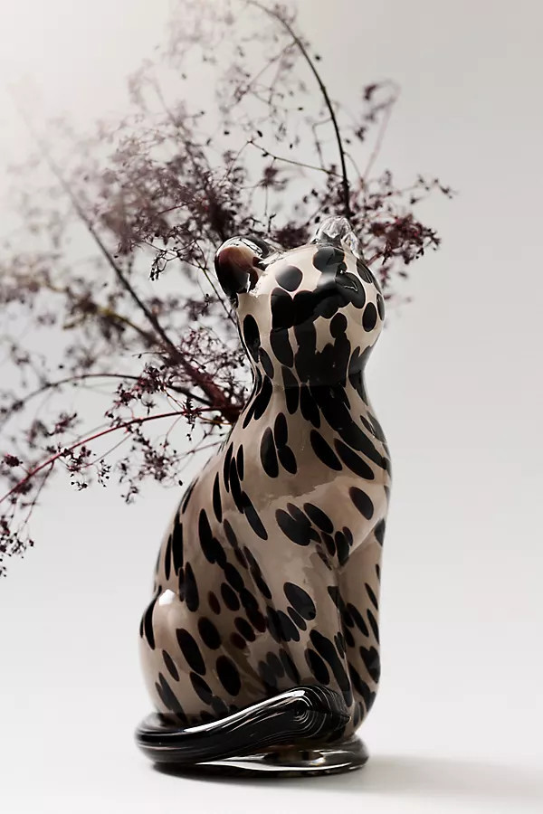 Glass Cat Vase | Anthropologie (US)