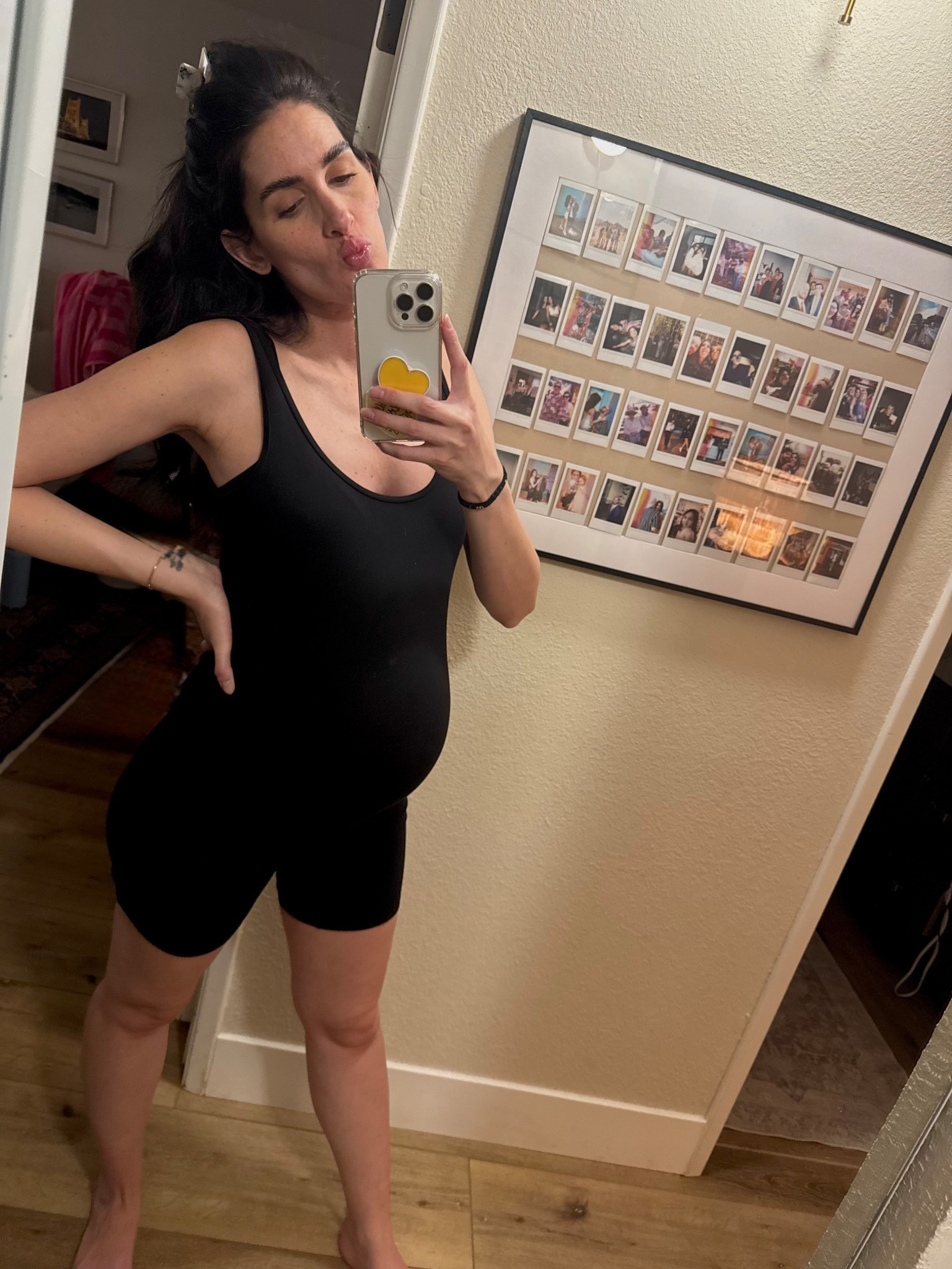 i more of a loose fit kinda girl especially during pregnant but this bodysuit is so stretchy it doesn’t feel like you’re wearing anything 🙃

#LTKBump #LTKActive #LTKFindsUnder50