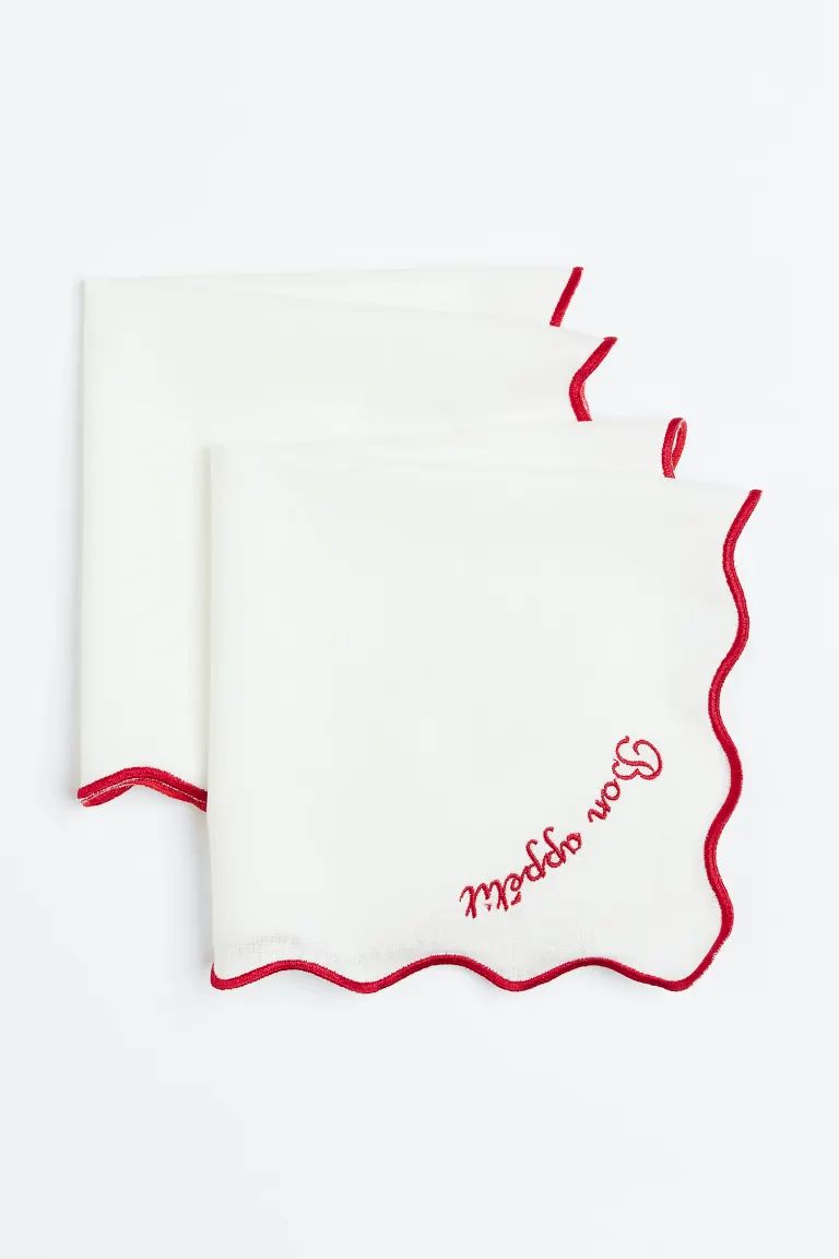 2-pack Linen-blend Napkins | H&M (US)