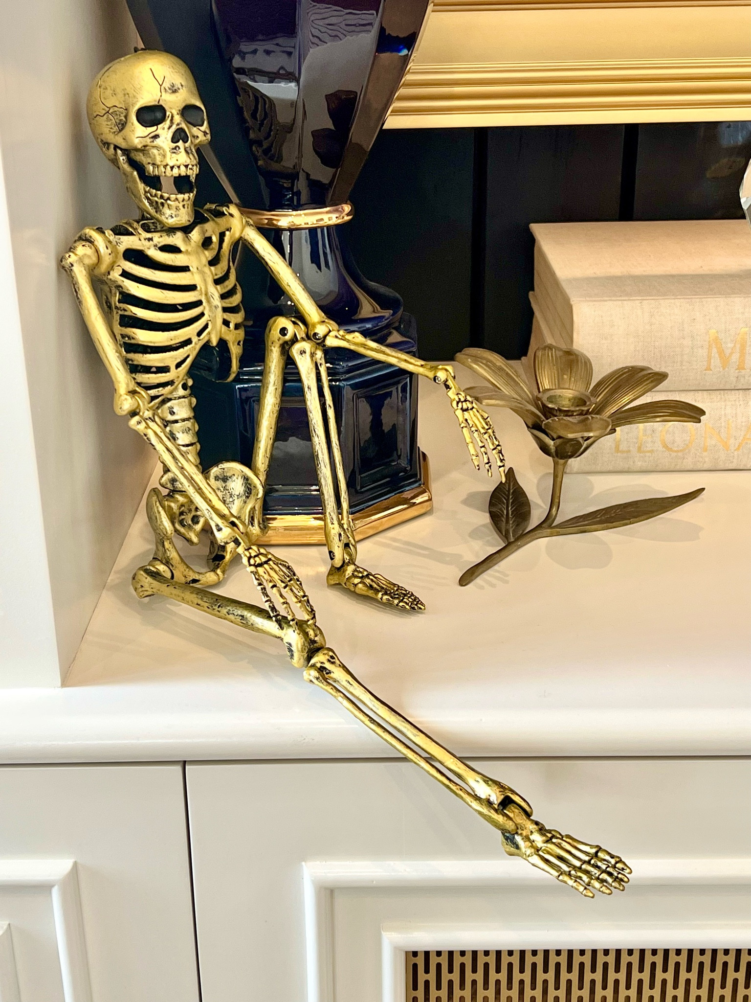 Posable golden skeleton! 

#LTKfindsunder50 #LTKfamily #LTKSeasonal