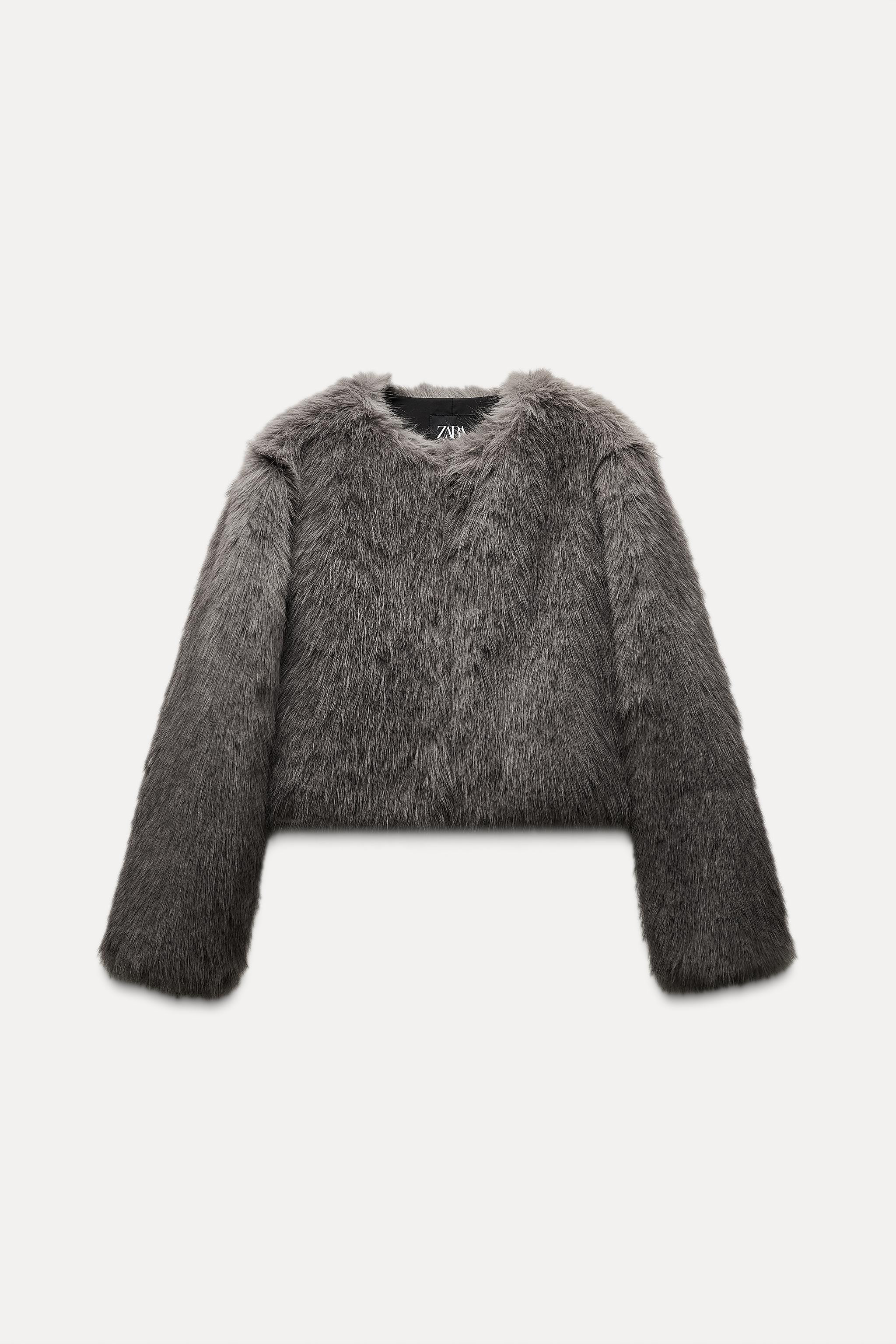 FAUX FUR SHORT COAT | Zara US