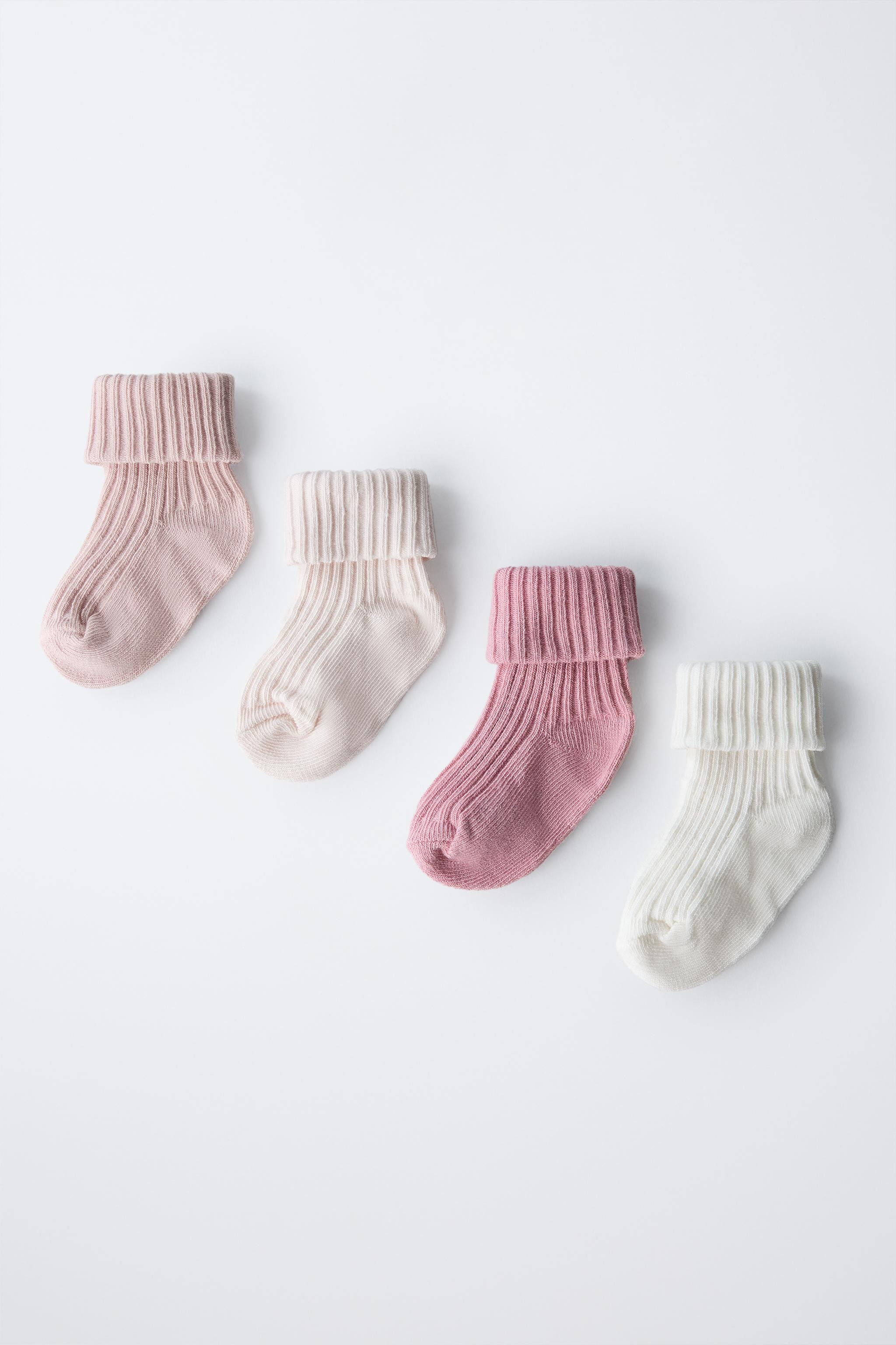 LOT DE QUATRE PAIRES DE CHAUSSETTES COLORÉES | Zara Canada