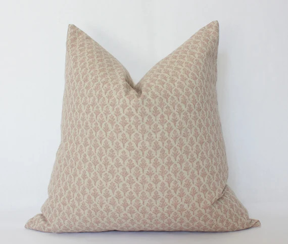 Neutral Floral Pillow Cover 20x20 Blush Pillow Cover 18x18 | Etsy | Etsy (US)