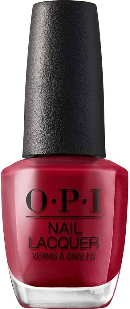 OPI Nail Lacquer, Chick Flick Cherry, Red Nail Polish, 0.5 fl oz | Amazon (US)
