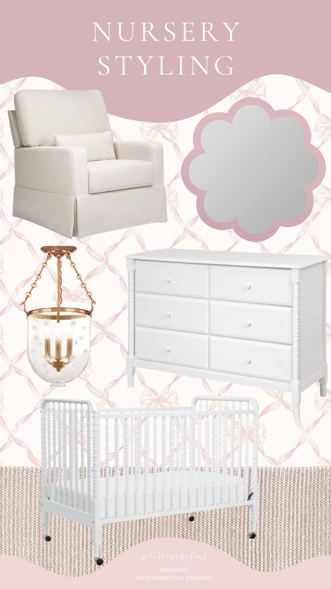Planning for a new arrival? These nursery designs cover both genders and incorporate the same neutral pieces we have in our own home. Switch up the scheme with designer wallpaper and statement mirrors, all from @wayfair! And now is the time to buy, during the Extended Black Friday sale, with up to 80% off select items and fast, free shipping! #wayfairpartner #wayfair  #paidlink

#LTKStyleTip #LTKHome