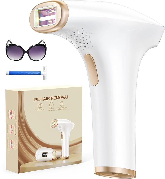 LYSMOSKI Laser Hair Removal Device for Women and Men at Home IPL Hair Removal Device for Facial L... | Amazon (US)