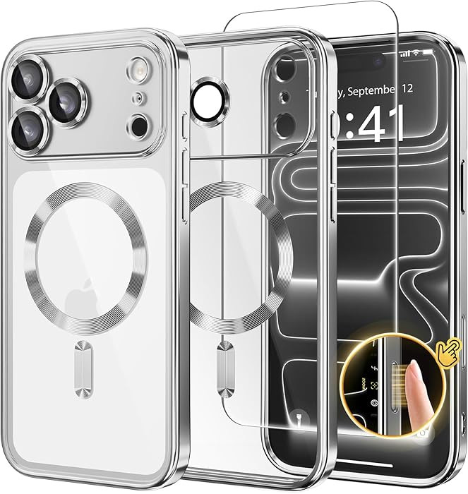 GOLBINBOX Magnetic Case for iPhone 17 Pro with Screen Protector, [Compatible with MagSafe][Camera... | Amazon (US)