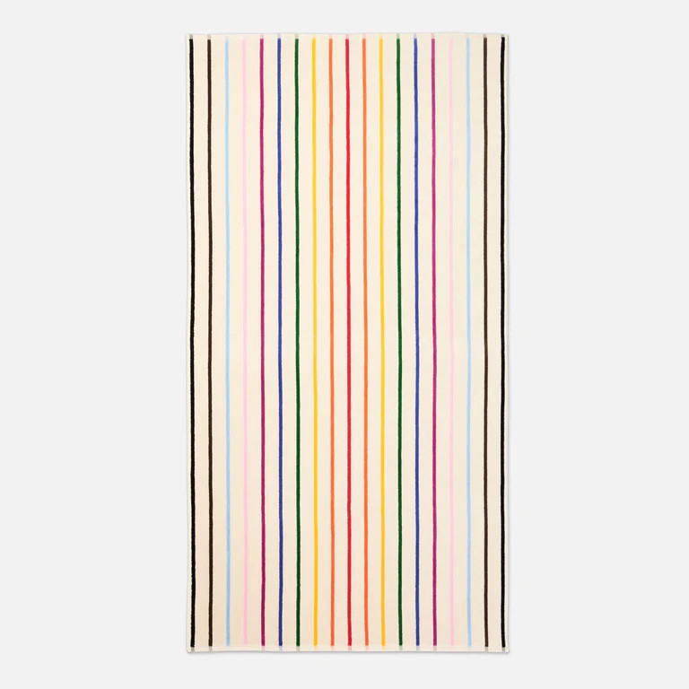 Pride Stripe Beach Towel | Brooklinen