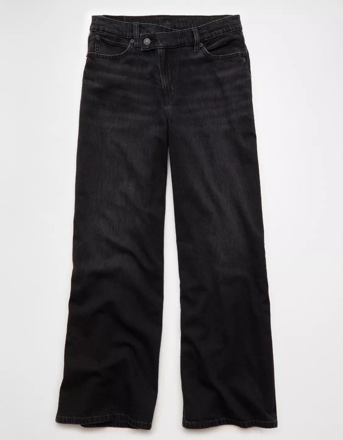 AE Dreamy Drape Strigid Low-Rise Ultra Wide-Leg Jean | American Eagle Outfitters (US & CA)