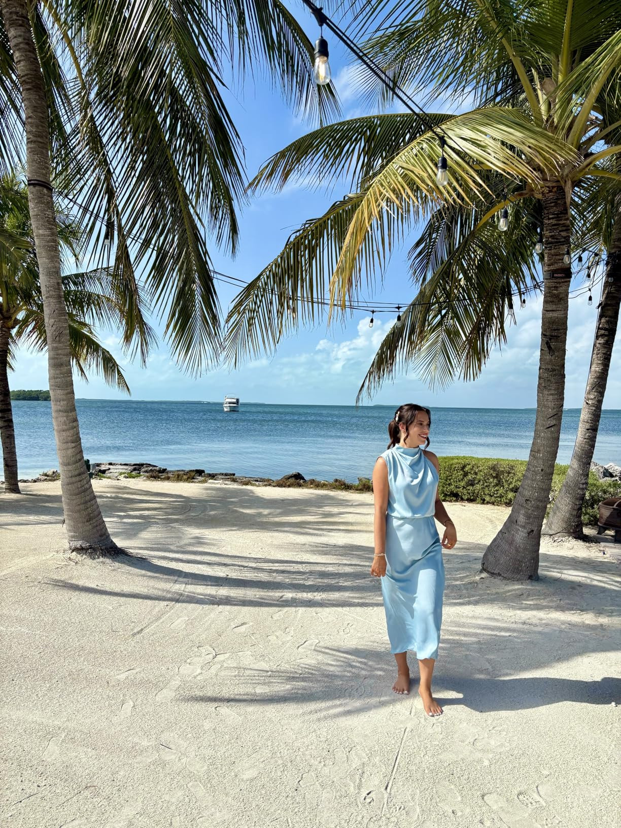 PRETTYGARDEN Women's 2025 Summer Satin Dress Elegant Sleeveless Mock Neck Cocktail Party Maxi Dre... | Amazon (US)