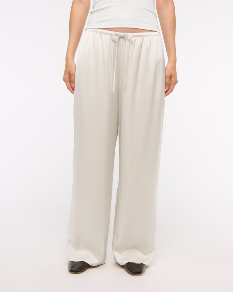 Satin Pull-On Pant | Abercrombie & Fitch (US)