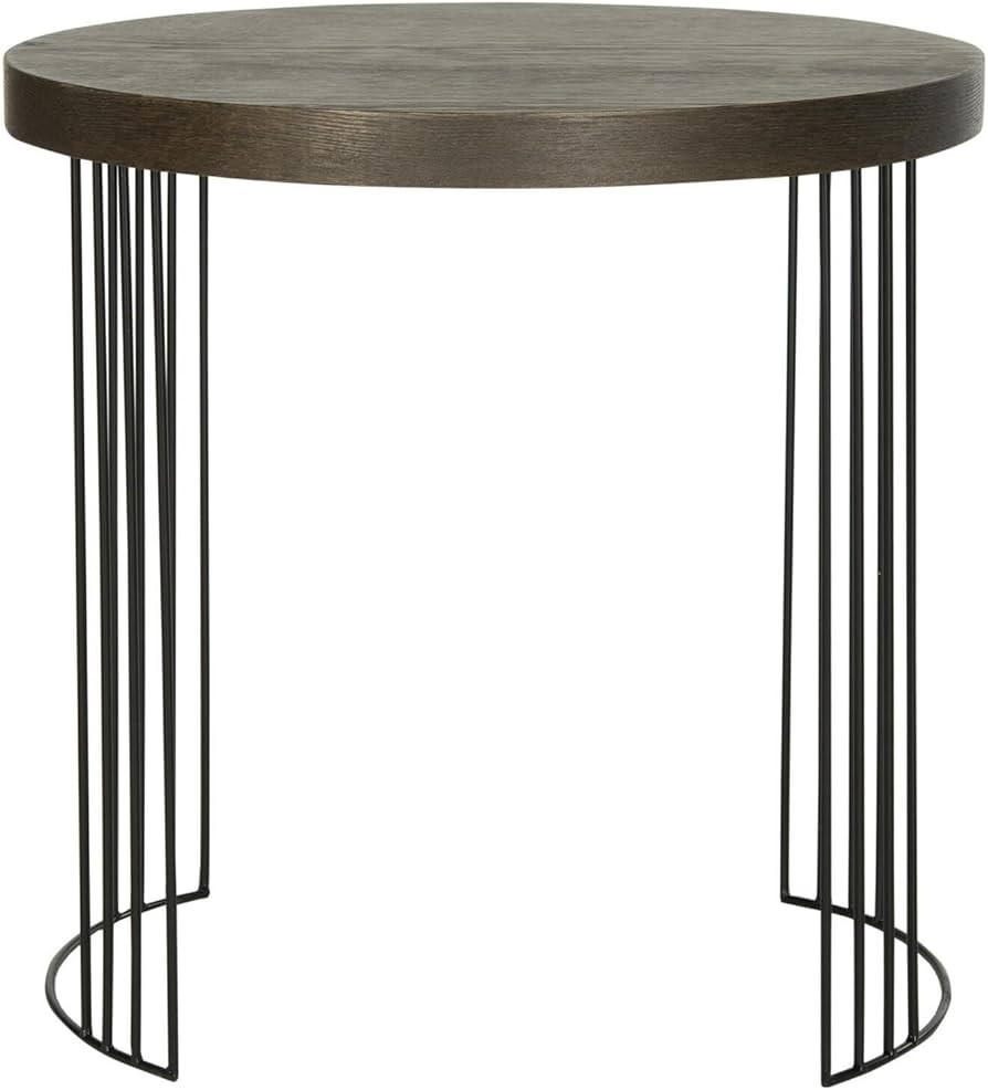 Safavieh Home Collection Kelly Mid-Century Modern Dark Brown and Black Side Table | Amazon (US)