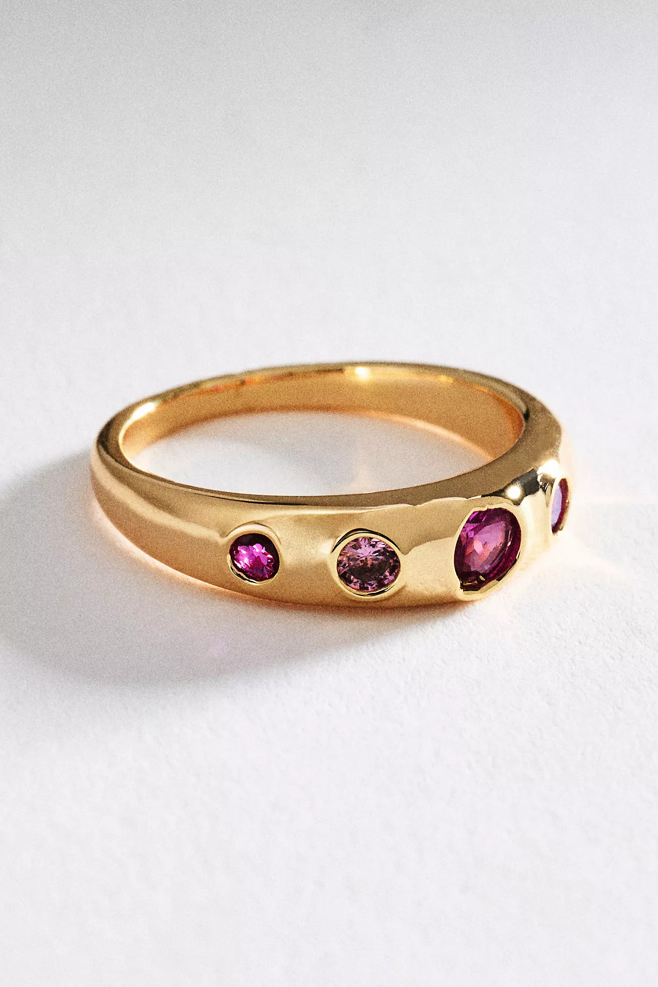Multi-Crystal Stacking Ring | Anthropologie (US)