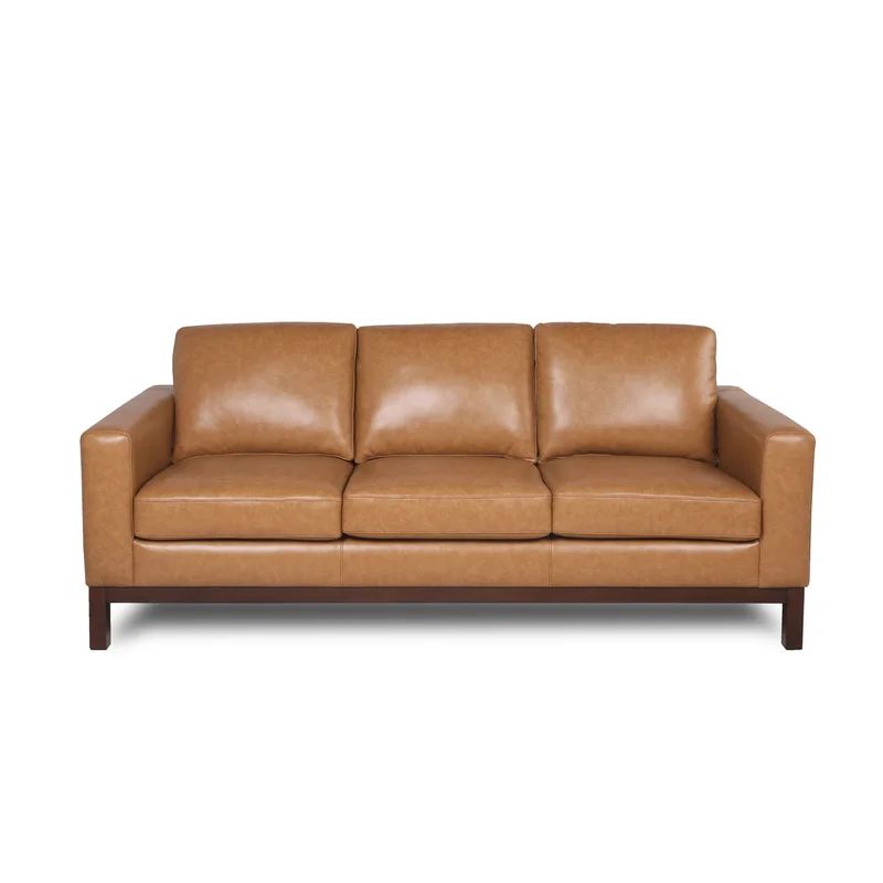 Alison 84'' Leather Sofa | Wayfair North America