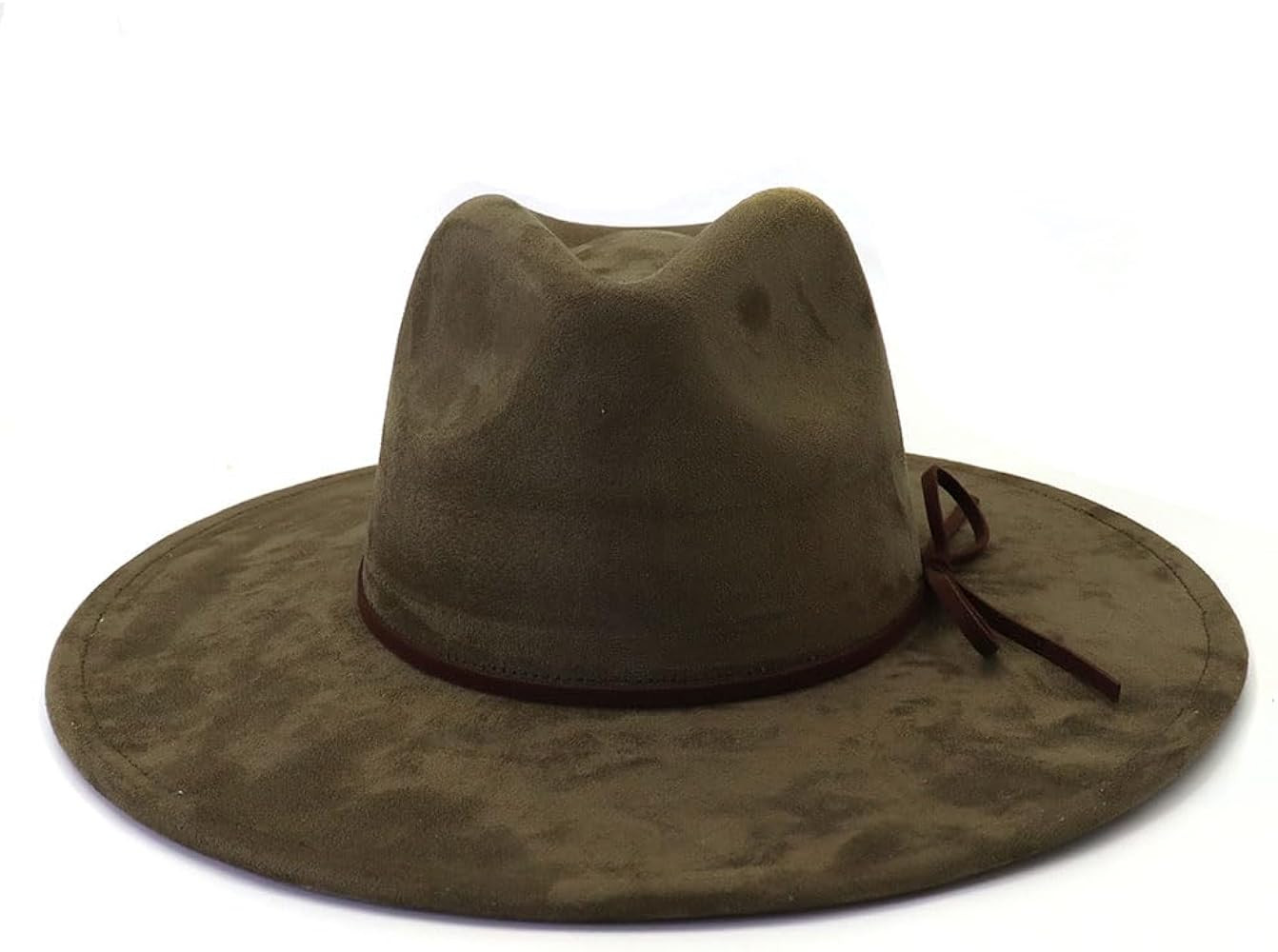 Fedora Hats for Women Man with Big Wide Brim Classic Suede Panama Hat Western Outdoor hat | Amazon (US)