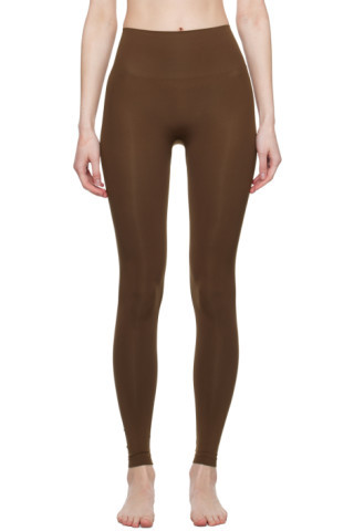 SKIMS - Brown Soft Smoothing Leggings | SSENSE