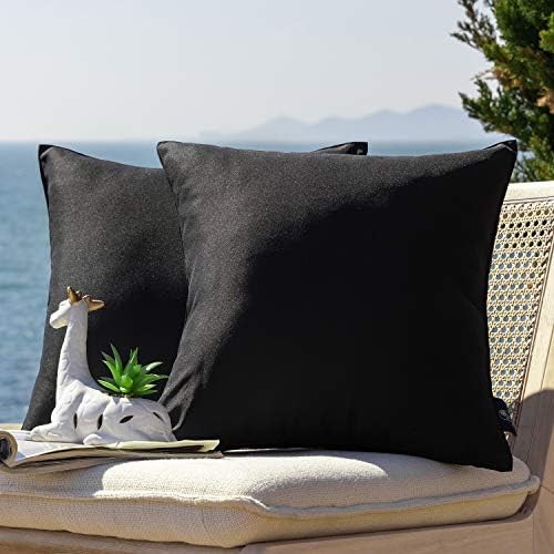 Phantoscope Pack of 2 Outdoor Waterproof Throw Pillow Covers Decorative Square Outdoor Pillows Cu... | Amazon (US)