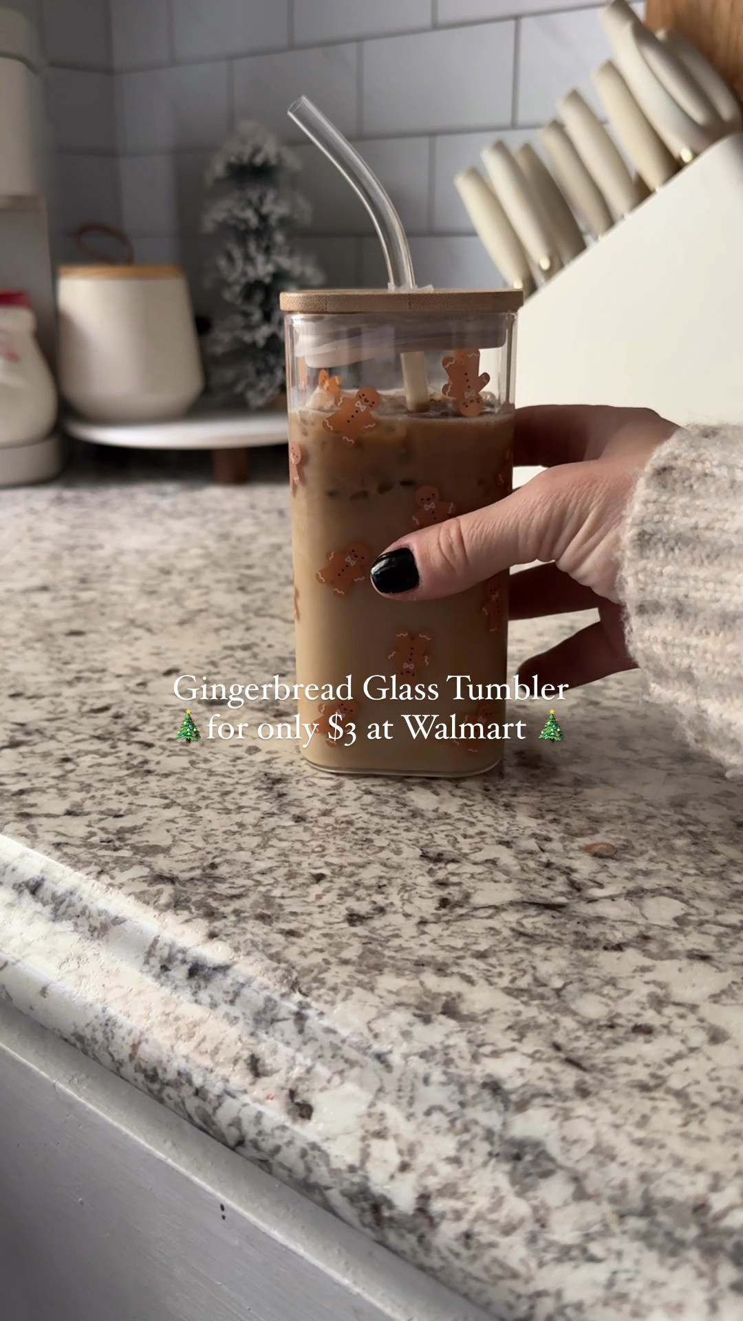 Cutest gingerbread glass tumbler with straw 

#LTKHoliday #LTKVideo #LTKSeasonal