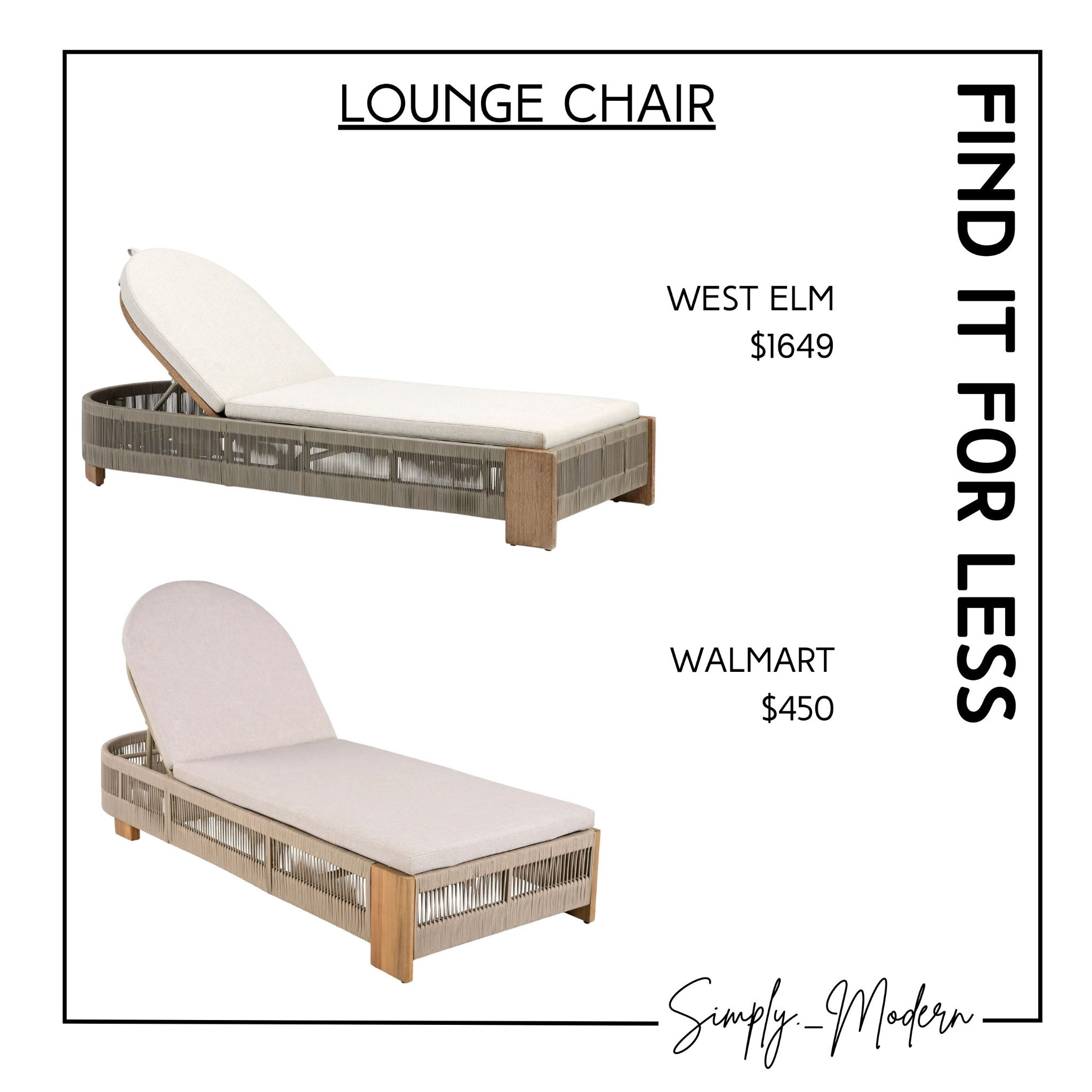 Find it for less- lounge chair

#LTKHome