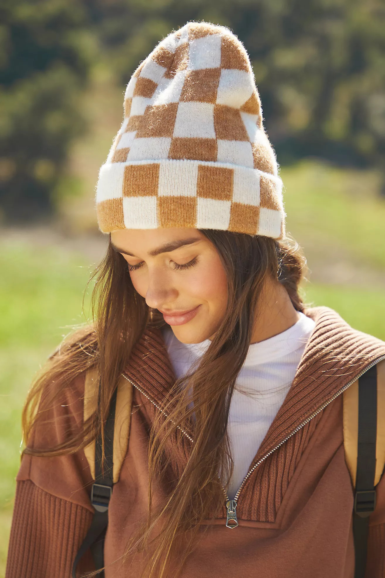 Maeve Checkered Beanie | Anthropologie (US)