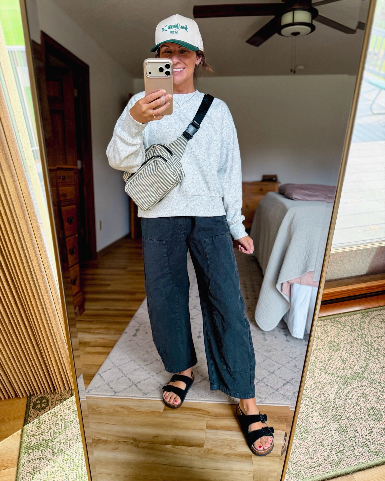 small in my cotton tee (selling out—linked another option!) XS in my crewneck (only $11 and the perfect boxy fit), and XS short/petite in my cotton pants (100% cotton and so comfy!). My sandals are size 6. 

Unfortunately my bag sold out asap so linked similar ones!

#LTKPetite #LTKSeasonal #LTKootd