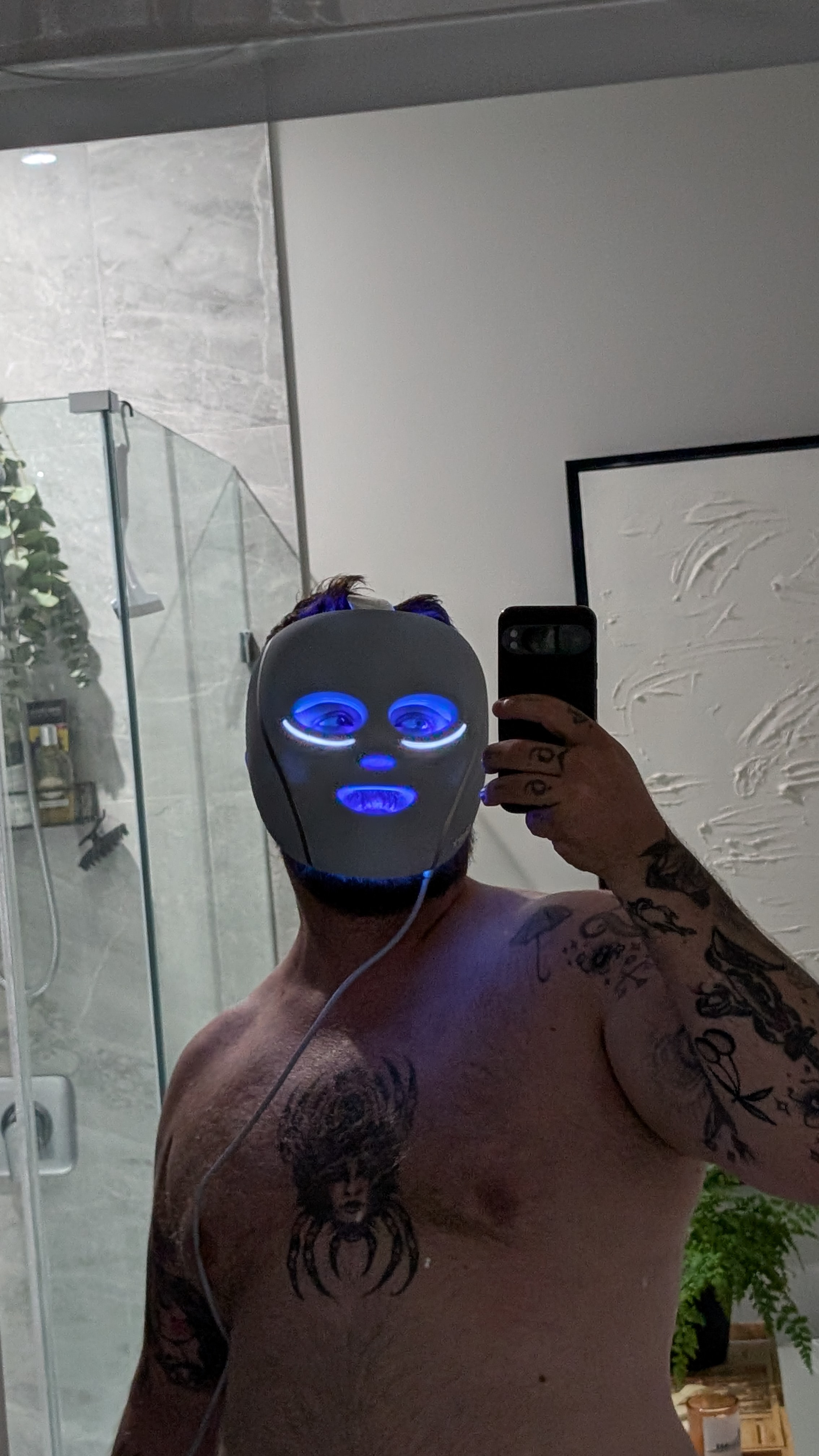 Shark™ CryoGlow™ is a MedSpa-inspired LED anti-aging & acne clearing mask with clinically tested results. CryoGlow™ is the only mask in the US that combines high-energy LEDs, deep-penetrating infrared, and under-eye cooling. This mask provides 4 unique treatments, developed with dermatologists, backed by clinical testing, and FDA-cleared. 

 #LTKbeauty