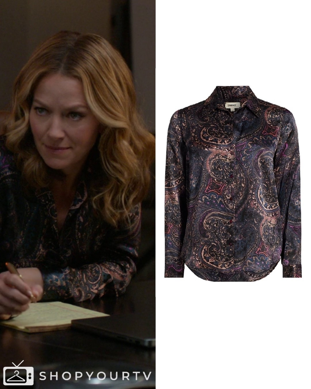 Lorna Crane wearing L’Agence on the Lincoln Lawyerr