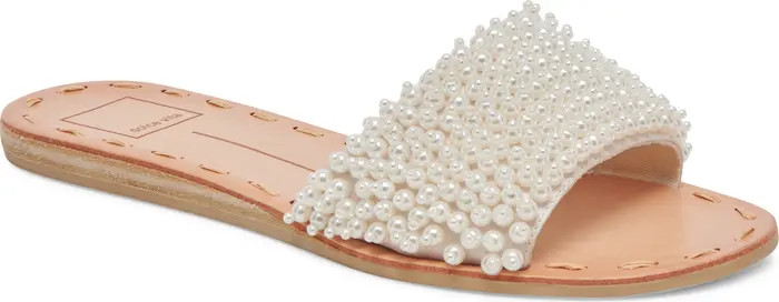 Dalon Imitation Pearl Slide Sandal (Women) | Nordstrom