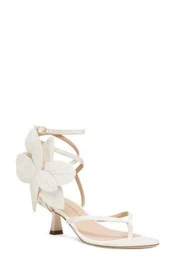 Stuart Weitzman Paradise Ankle Strap Sandal in Cream. at Nordstrom Rack, Size 6.5 | Nordstrom Rack