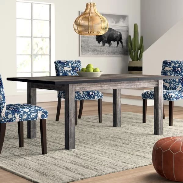 Katarina Extendable Rubberwood Solid Wood Dining Table | Wayfair North America