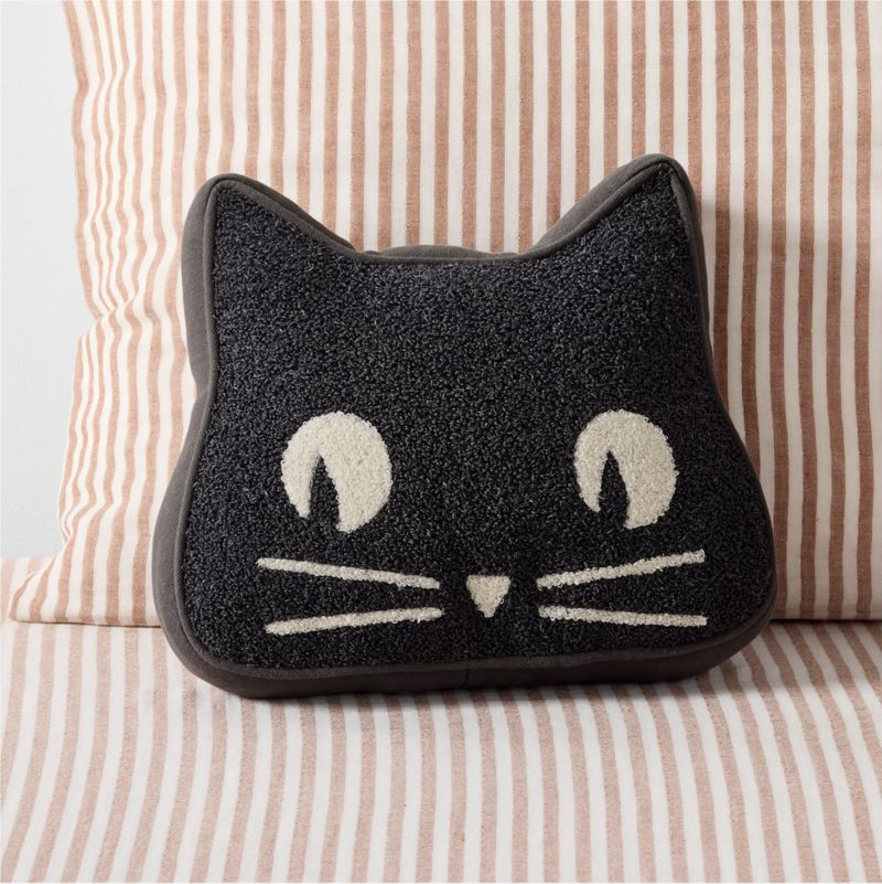 Halloween Cat Shaped Kids Throw Pillow + Reviews | Crate & Kids | Crate & Barrel