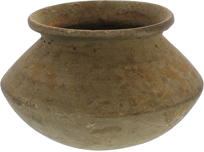 Benjara Rustic Clay Earthen Water Pot with Round Top, Brown | Amazon (US)