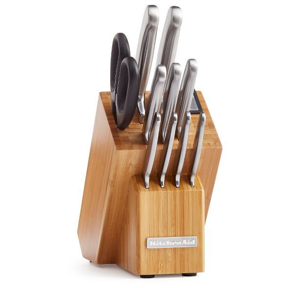 KitchenAid 12pc Forged Brushed Stainless Steel Cutlery Set | Target