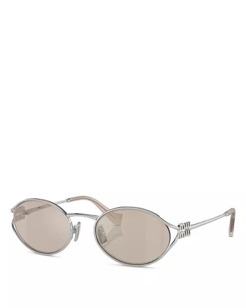 Miu Miu Metal Oval Sunglasses, 54mm  | Bloomingdale's Jewelry & Accessories | Bloomingdale's (AU)